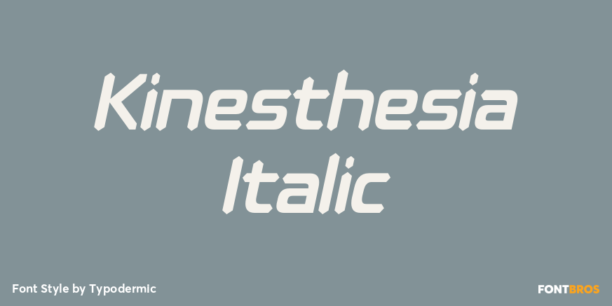 Kinesthesia Italic Poster