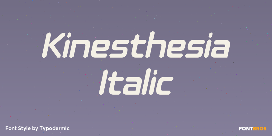 Kinesthesia Italic Poster