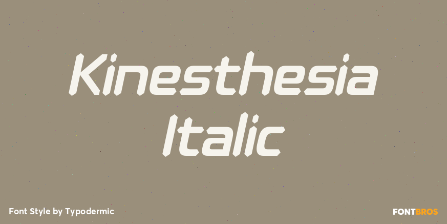 Kinesthesia Italic Poster