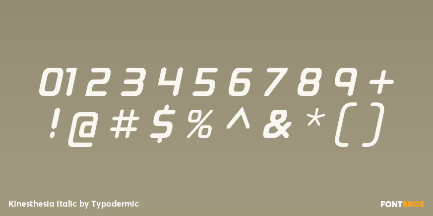 Kinesthesia Italic Font Poster #4