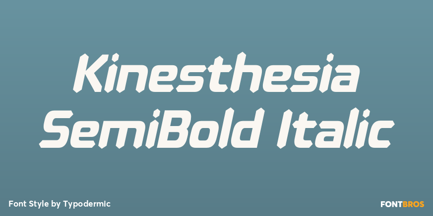 Kinesthesia SemiBold Italic Poster