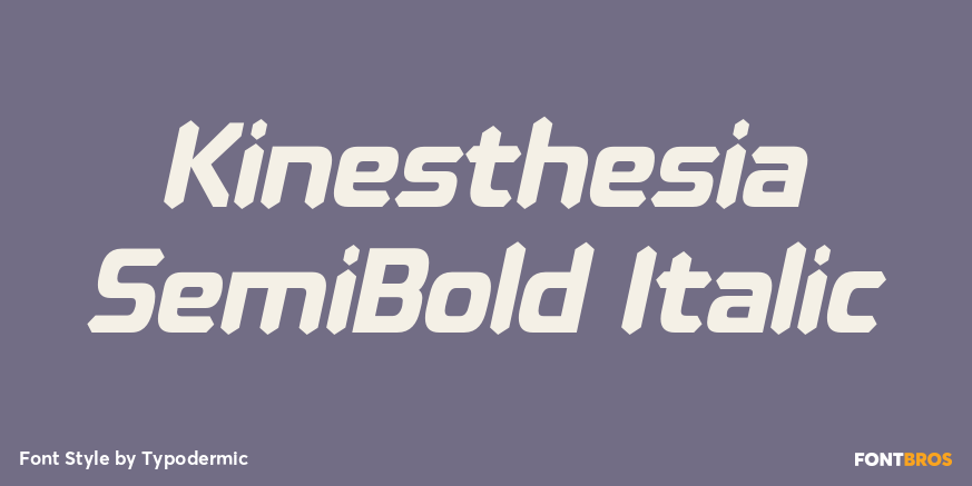 Kinesthesia SemiBold Italic Poster
