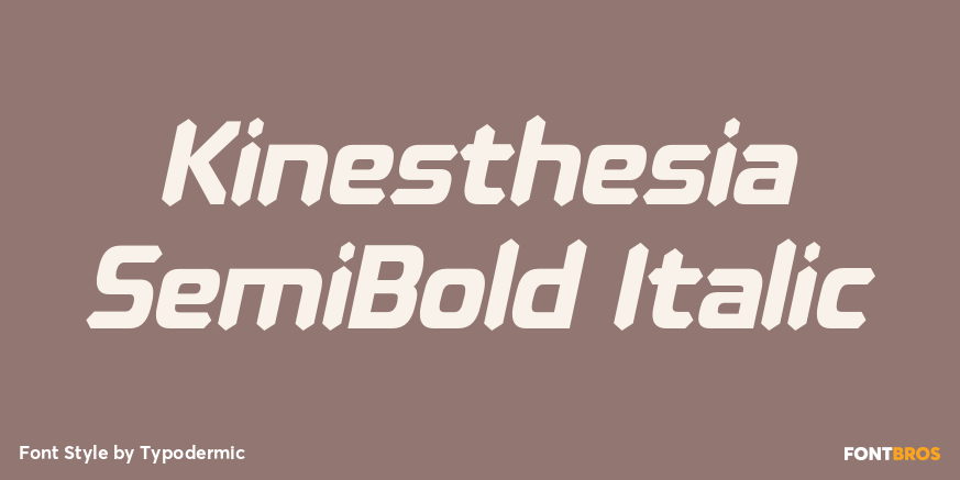 Kinesthesia SemiBold Italic Poster
