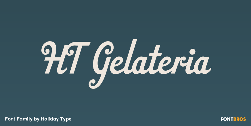 HT Gelateria Font Poster #1