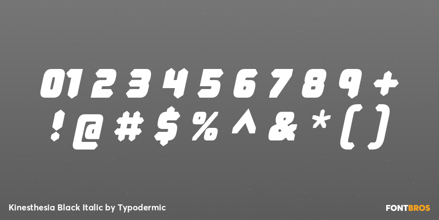Kinesthesia Black Italic Font Poster #4
