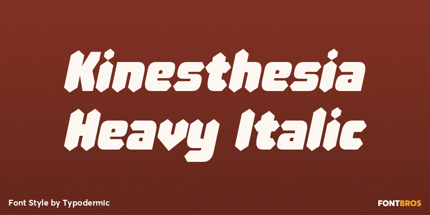 Kinesthesia Heavy Italic Poster
