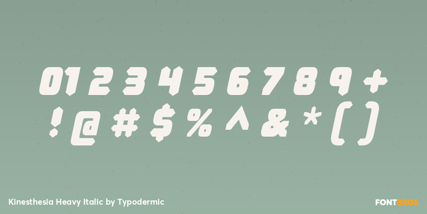 Kinesthesia Heavy Italic Font Poster #4