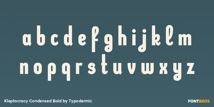 Kleptocracy Condensed Bold Font Poster #1