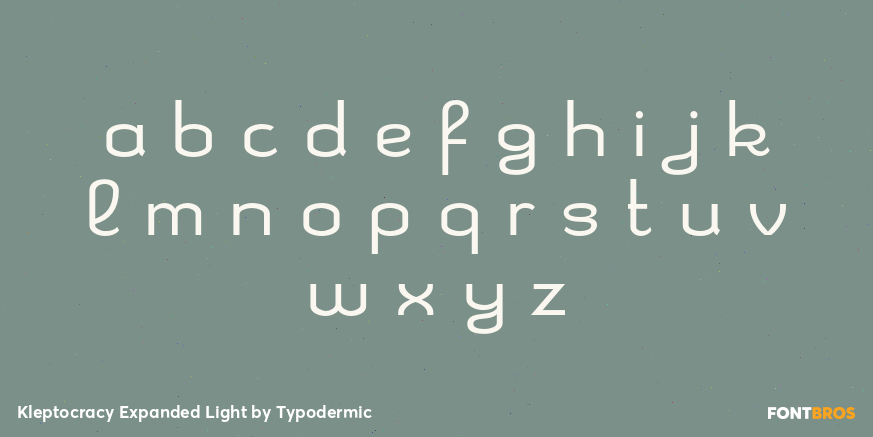 Kleptocracy Expanded Light Font Poster #3