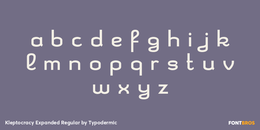 Kleptocracy Expanded Regular Font Poster #3