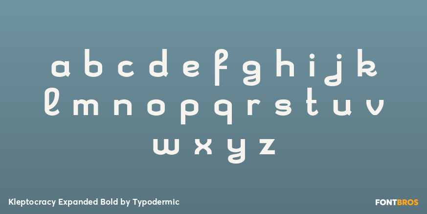 Kleptocracy Expanded Bold Font Poster #3