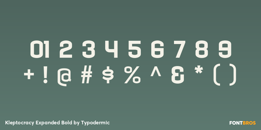 Kleptocracy Expanded Bold Font Poster #4