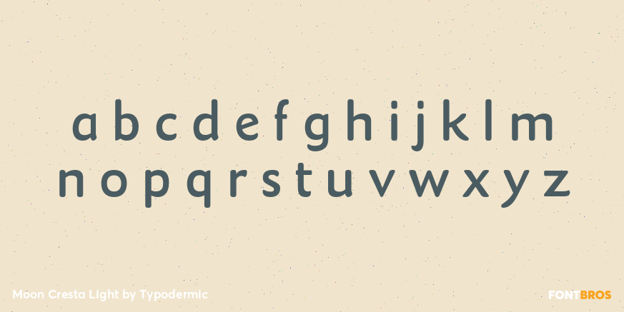 Moon Cresta Light Font Poster #3