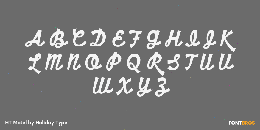 HT Motel Font Poster #2