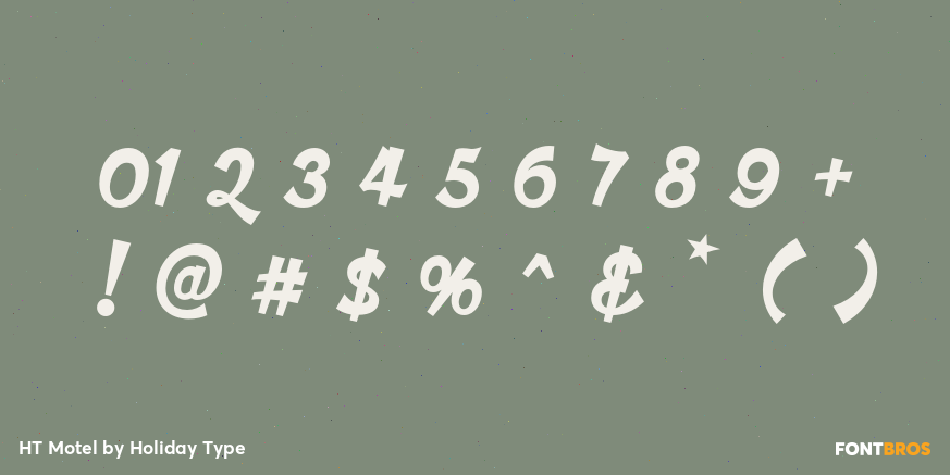 HT Motel Font Poster #4