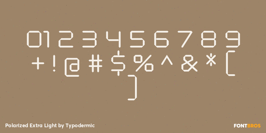 Polarized Extra Light Font Poster #4