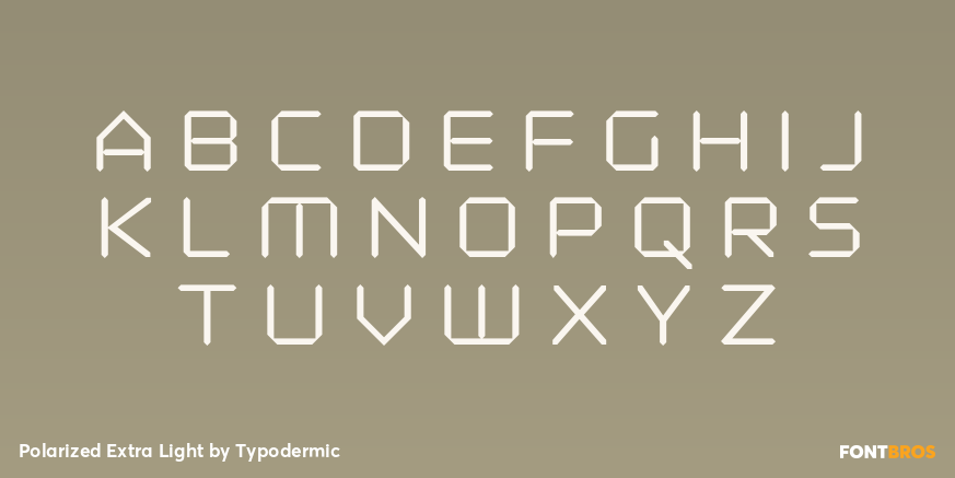Polarized Extra Light Font Poster #1