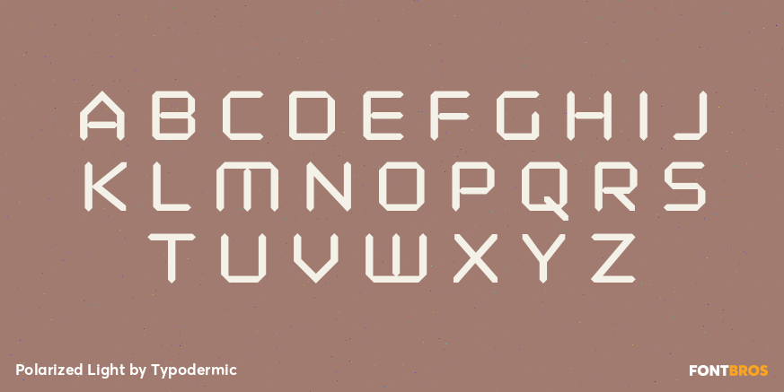 Polarized Light Font Poster #2