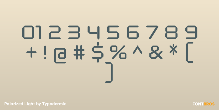 Polarized Light Font Poster #4