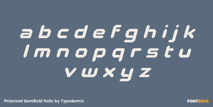 Polarized SemiBold Italic Font Poster #3