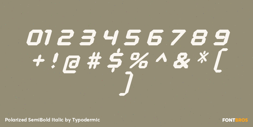 Polarized SemiBold Italic Font Poster #4