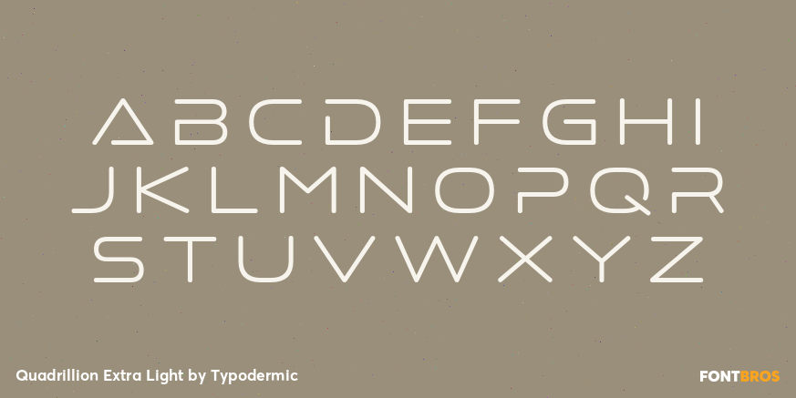 Quadrillion Extra Light Font Poster #2