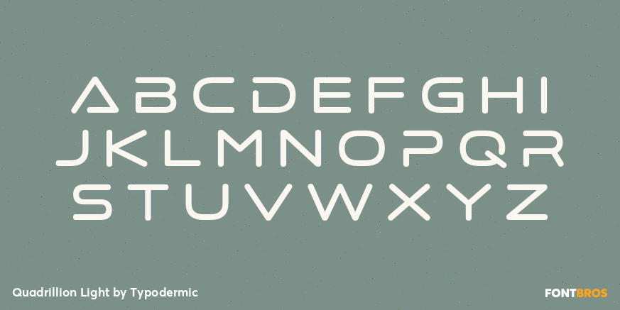 Quadrillion Light Font Poster #1