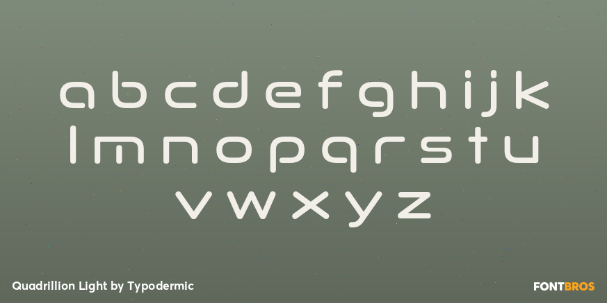 Quadrillion Light Font Poster #1