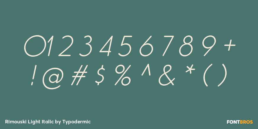 Rimouski Light Italic Font Poster #4