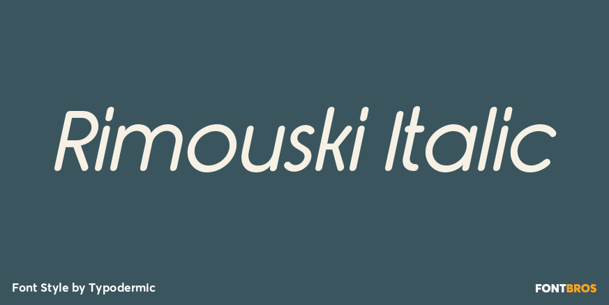 Rimouski Italic Poster