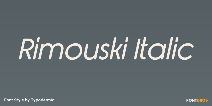 Rimouski Italic Poster