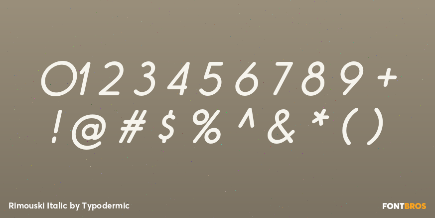 Rimouski Italic Font Poster #4