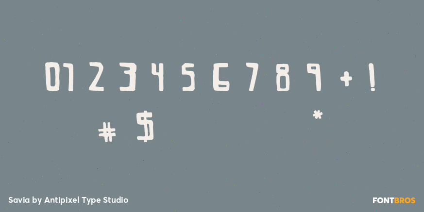 Savia Font Poster #1