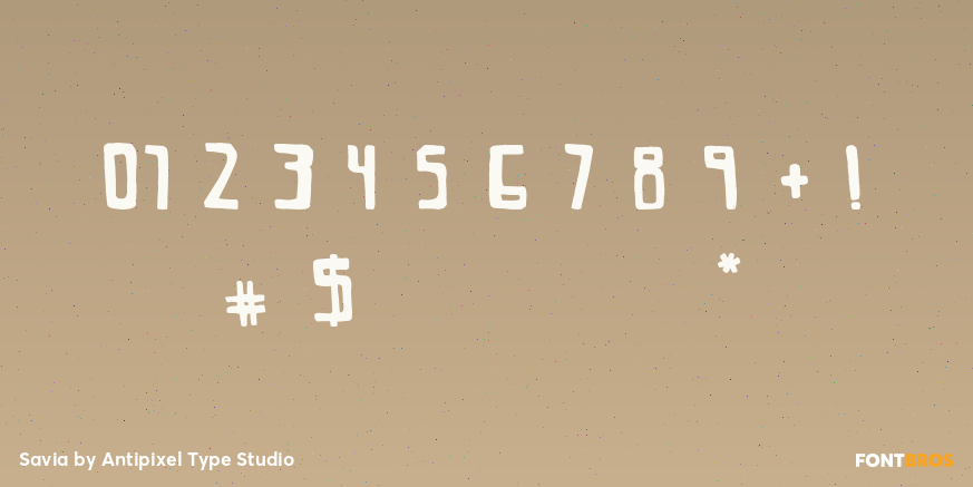 Savia Font Poster #4