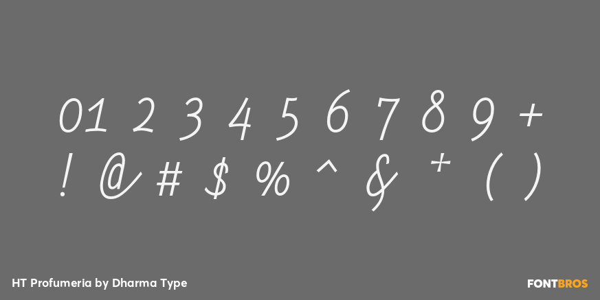 HT Profumeria Font Poster #4