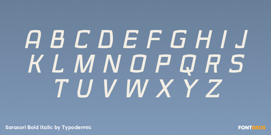 Sarasori Bold Italic Font Poster #1