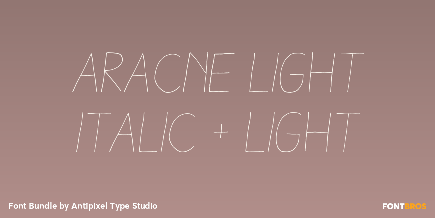Aracne Light Italic + Light Poster