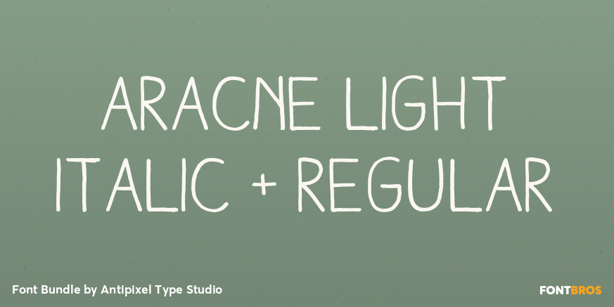Aracne Light Italic + Regular Poster