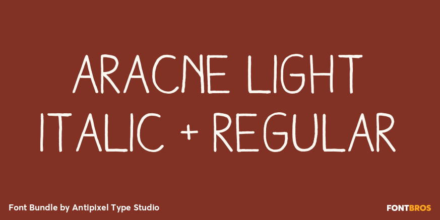 Aracne Light Italic + Regular Font Poster #1