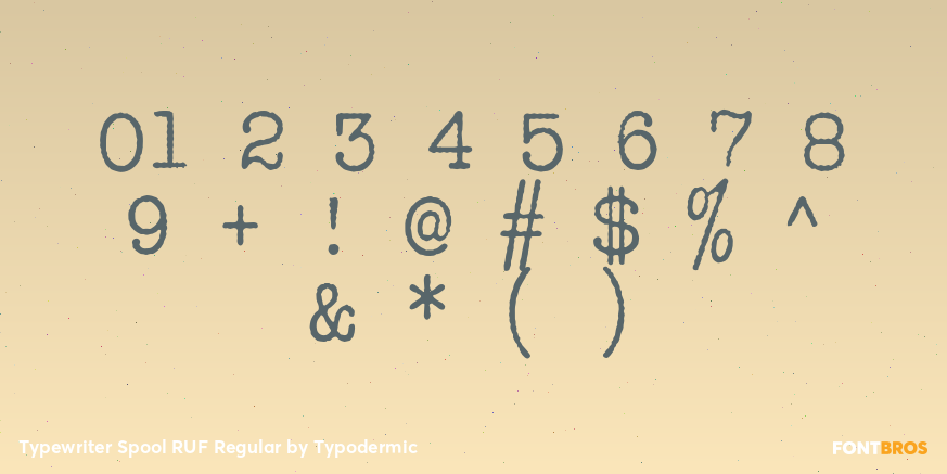 Typewriter Spool RUF Regular Font Poster #4
