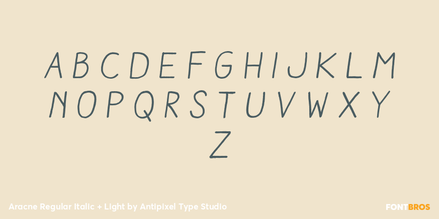 Aracne Regular Italic + Light Font Poster #3