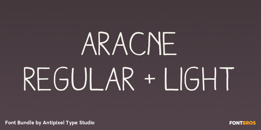 Aracne Regular + Light Poster