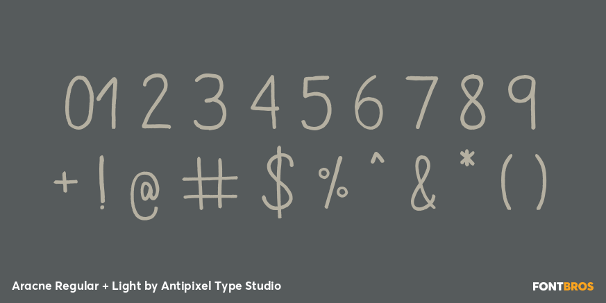 Aracne Regular + Light Font Poster #4