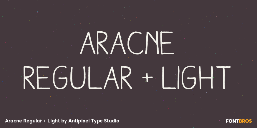 Aracne Regular + Light Font Poster #1
