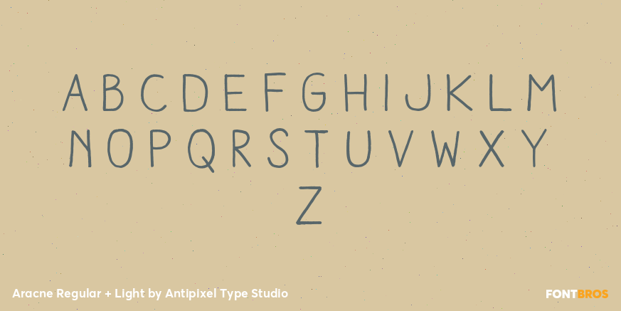 Aracne Regular + Light Font Poster #2