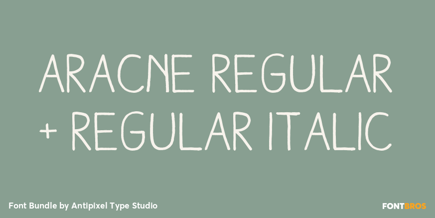 Aracne Regular + Regular Italic Poster