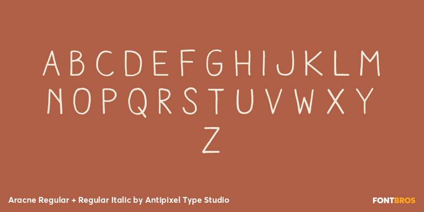 Aracne Regular + Regular Italic Font Poster #2