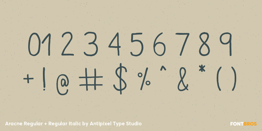 Aracne Regular + Regular Italic Font Poster #4