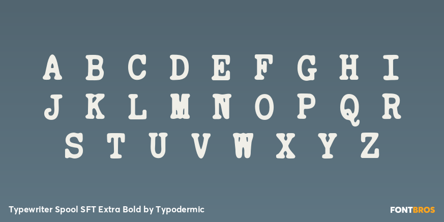 Typewriter Spool SFT Extra Bold Font Poster #2