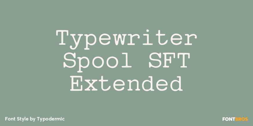 Typewriter Spool SFT Extended Poster